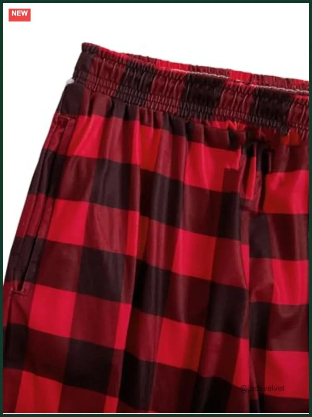 Men's 2 Piece Loungewear Pajama Set Plaid Print Short Sleeve Tee and Pants